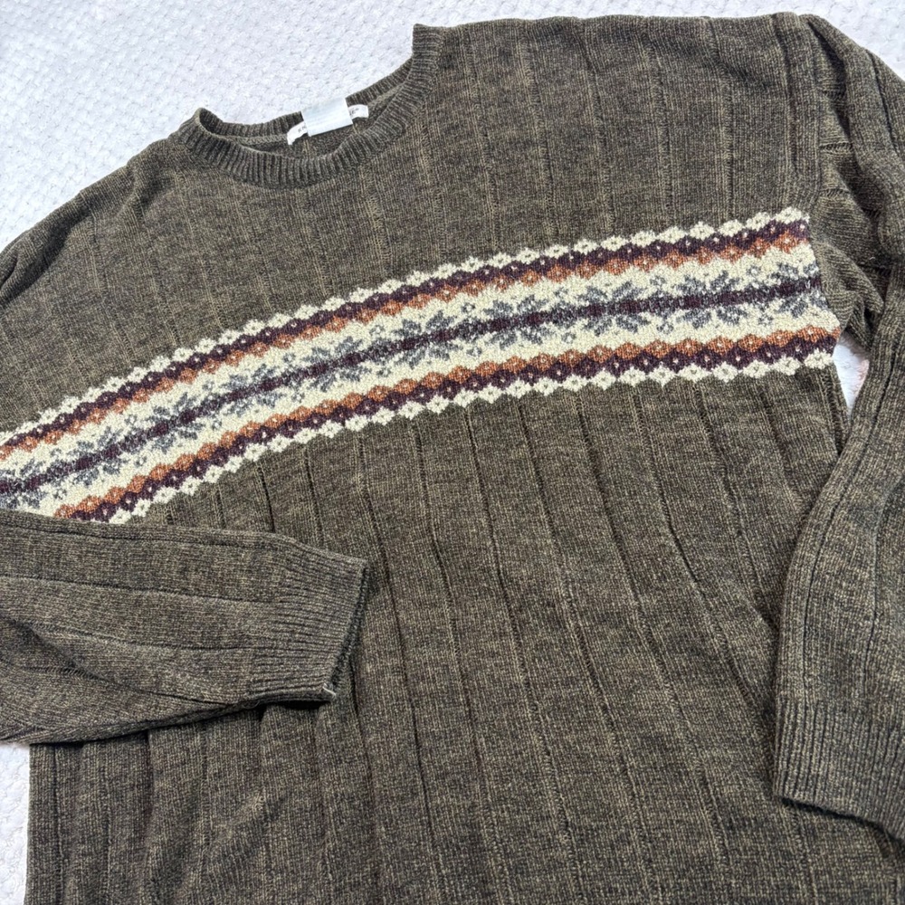 Vintage Knightsbridge Textured Knit Sweater size Large men's